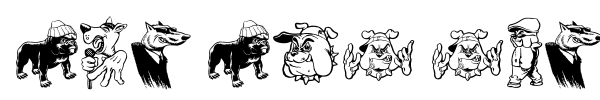 Big Bad Dogs font preview